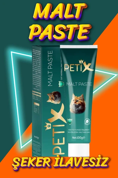Petix Tüy Yumağı Önleyici Kedi Malt Macunu 100 gr