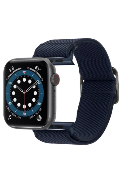 Spigen Apple Watch Serisi (41MM / 40MM / 38MM) Watch Kayış Kordon, Band Lite Fit Navy - Amp02291