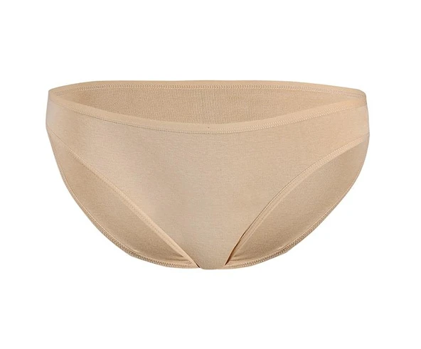 6 Adet Yıldız Bayan Ribana Bikini Külot Slip Ten 2124 - 1