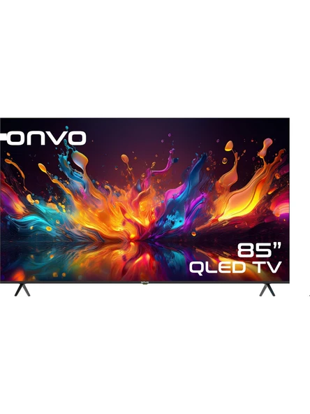 Onvo 85OVF9000UQ 85" 216 Ekran Uydu Alıcılı 4K Ultra HD Google Smart QLED TV