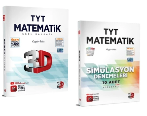 3D YAYINLARI TYT MATEMATİK SORU BANKASI - TYT MATEMATİK SİMÜLASYON DENEME