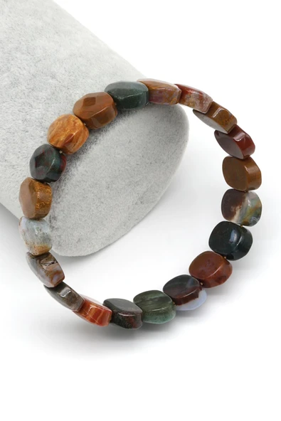 Ocean Jasper Doğal Taş Bileklik 10 x 14 mm Özel Kesim ürün görseli