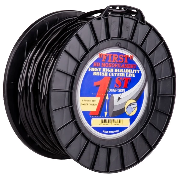 Speed 7430501Y  Misina 4,5 mm 56 Metre Burgulu  Silikonlu Siyah