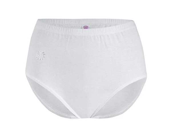 6 Adet Yıldız Bayan Ribana Yüksek Bel Bato Külot Beyaz 3500 ürün görseli