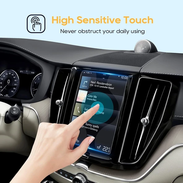 Volvo S90 2017-2024 Model 8.7 inç Multimedya ve Navigasyon Uyumlu 9H Nano Ekran Koruyucu - 2