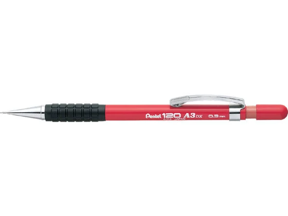 Pentel Versatil Kalem Tutaçlı 0.3mm Kırmızı | A313-B - 2