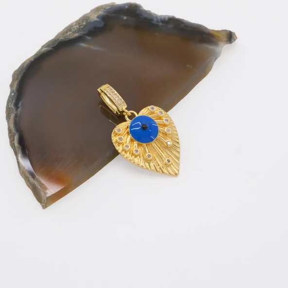 Ajda Charm Çelik Altın Kaplama Kadın Nazar Boncuklu Model-CHR-105 ürün görseli