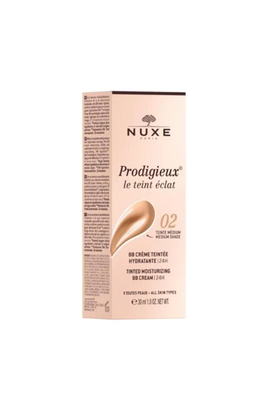 Nuxe Prodigieux BB Cream Tinted Moisturizing 30 ml - 02 Medium Shade - Resim 2