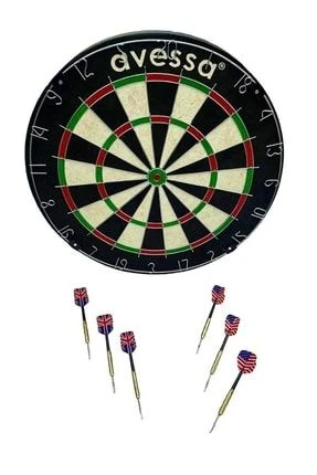 AVESSA SİSAL PROFESYONEL DART SETİ + 6*18 GR OK RENKLİ KUTU DART-150