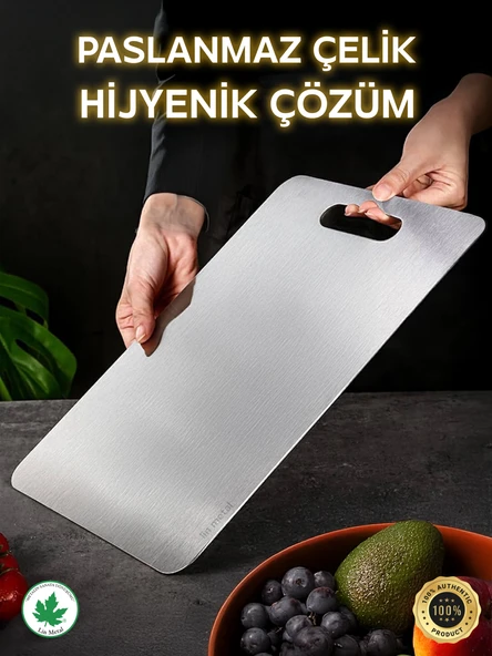 Paslanmaz Çelik Kesme Tahtası, Antibakteriyel, 304 Kalite, Sağlıklı Kesim Tahtası, Metal Kesim Tahtası, Paslanmaz Çelik Kesim Panosu
