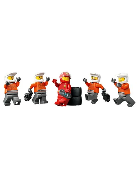 Lego City Ferrari Arabalı F1 Pit Stop ve Pit Ekibi 60443 - Resim 4