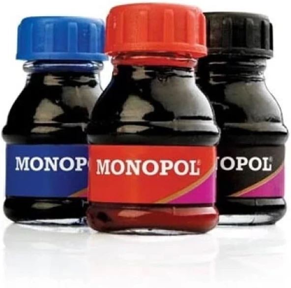 Monopol Çini Mürekkebi Cam Şişede Siyah 1102 - 2