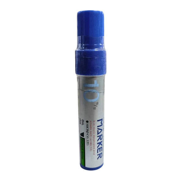 Mikro Markör Permanent 10mm Kesik Uçlu Mavi MMP-1001 - 2