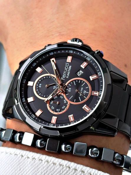 Ferrucci Function FCF13261M.02 Çelik Kordon Erkek Kol Saati - Resim 3