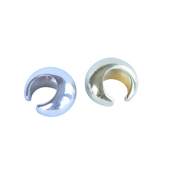 Bombeli Cuff Gümüş Küpe - Resim 3