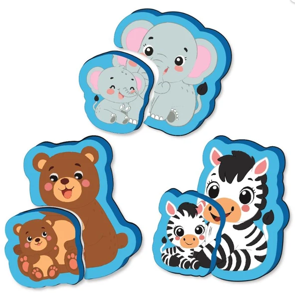 Y.Z. 6-16 Ay İlk Pofidik Magnet Puzzle - Orman Hayvanları - 3