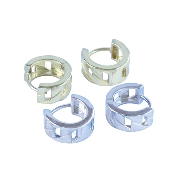 Gurmet Modeli Bombeli Gümüş Küpe - Resim 7