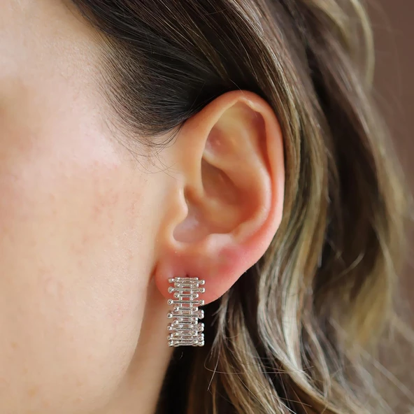 Trend Toplu Gümüş Küpe - Resim 5