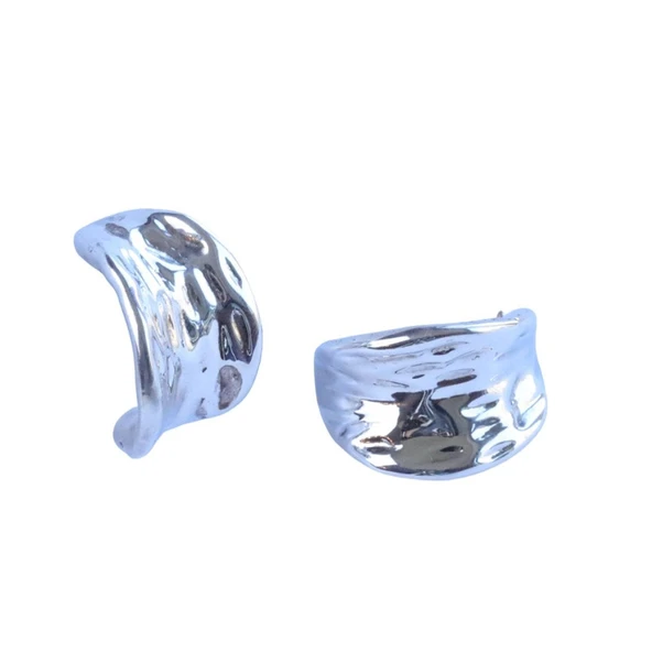 Elişi Bombeli Gümüş Küpe - Resim 4