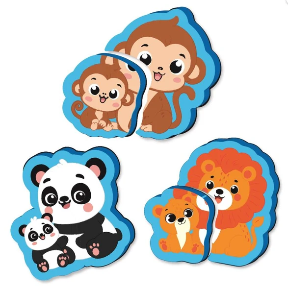 Y.Z. 6-16 Ay İlk Pofidik Magnet Puzzle - Orman Hayvanları - 2