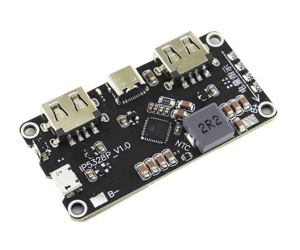 Alkatronik IP5328P Powerbank Devresi 5V 2.4A Dual Usb Çıkış QC2 QC3 Hızlı Şarj 9V 12V Çıkış Type C Micro Usb - Resim 7