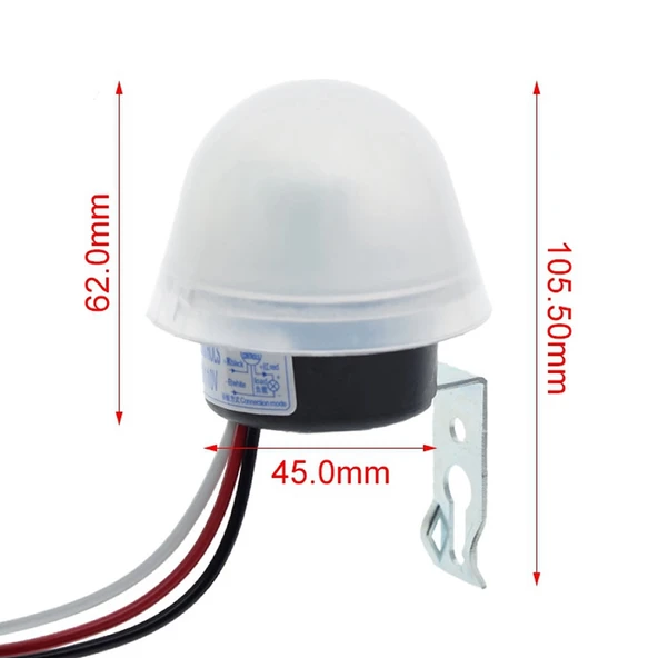 Alkatronik AS20 Fotosel Modül DC 12V Su Geçirmez Sokak Bahçe Park Lambası Led Aydınlatma Işık Kontollü Röle - 4