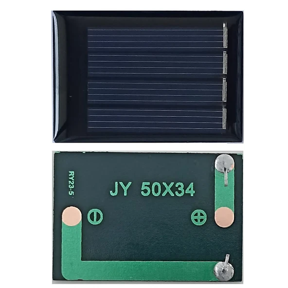 Alkatronik Güneş Pili 2V 50mA 34x50mm Solar Fotovoltaik Hücre Elektrik Üretici Panel Modül Pil Akü Batarya - Resim 6