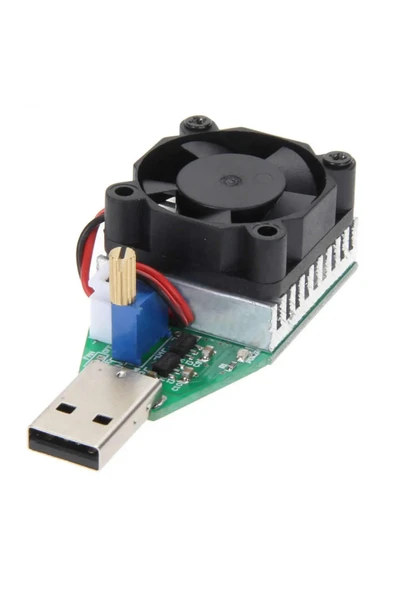 Alkatronik Usb 15W 3.7V 13V 0.15A/3.0A Elektronik Yük/Deşarj Kartı Fan Soğutuculu Pil Akü Kapasite Deşarj Test