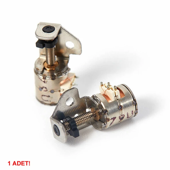 Alkatronik Micro Step Motor Slider Mini Micro İki Fazlı Dört Telli Minyatür Kayar Vidalı Step Motor - Resim 8