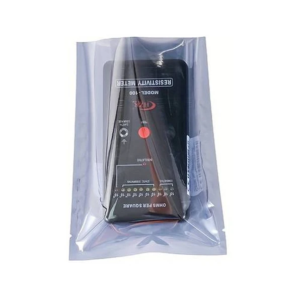 Alkatronik Antistatik Poşet 8x12cm 100 Adet Şeffaf Su Toz Geçirmez Koruyucu Esd Metalize Torba - Resim 3