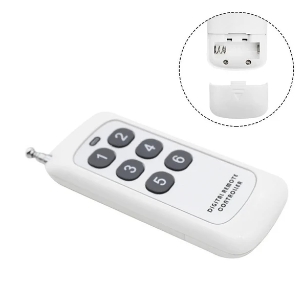 Alkatronik 433Mhz Kablosuz Uzaktan Kumanda 6 Buton Teleskopik Anten Garaj Otomatik Kapı Kepenk Bariyer Alarm - Resim 3