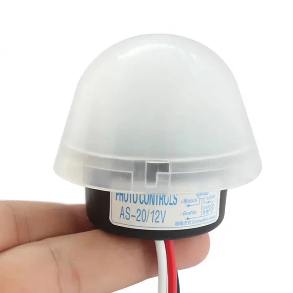 Alkatronik AS20 Fotosel Modül DC 12V Su Geçirmez Sokak Bahçe Park Lambası Led Aydınlatma Işık Kontollü Röle - 2