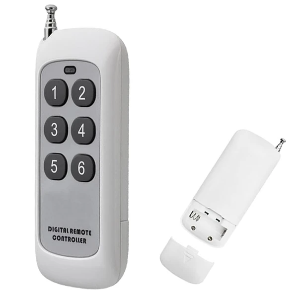Alkatronik 433Mhz Kablosuz Uzaktan Kumanda 6 Buton Teleskopik Anten Garaj Otomatik Kapı Kepenk Bariyer Alarm - Resim 4