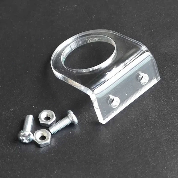 Alkatronik 18mm Çap Sensör Plastik Tutucu Pleksi Montaj Parçası Şeffaf Sabitleme Braket Holder LJ18 E18-D80NK - Resim 3