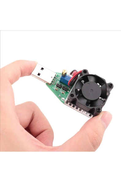 Alkatronik Usb 15W 3.7V 13V 0.15A/3.0A Elektronik Yük/Deşarj Kartı Fan Soğutuculu Pil Akü Kapasite Deşarj Test - Resim 2