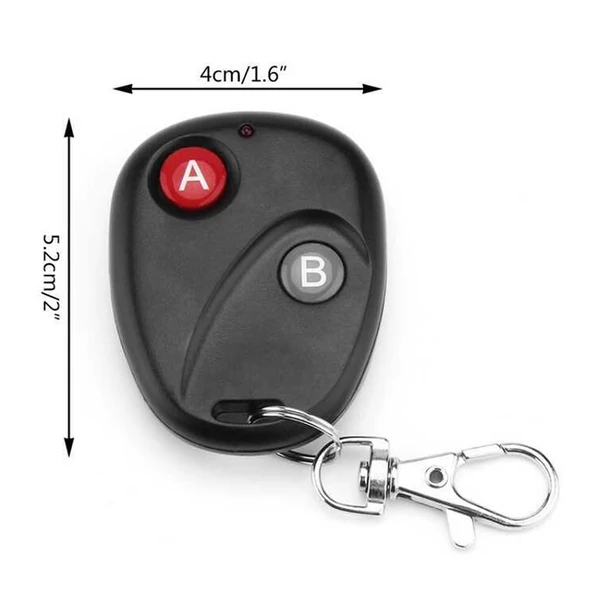 Alkatronik 433Mhz Uzaktan Kumanda 2 Buton Garaj Otomatik Kapı Kepenk Bariyer Alarm Lamba Motor Kontrol Anahtar - Resim 5
