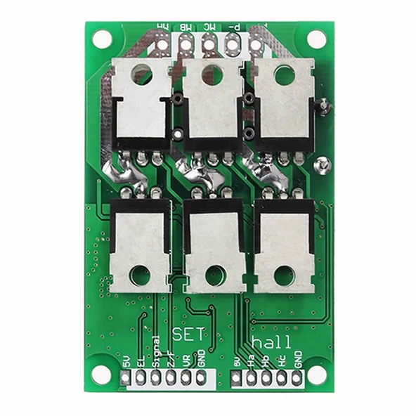 Alkatronik DC 12V 36V 15A 500W Fırçasız Soğutucusuz Motor Sürücü Pwm Bldc Kontrol Kartı JYQD-V7.3E2 120 Derece - Resim 3