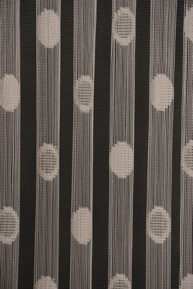 KÜÇÜK PUANLI MODEL KREM RENK HAZIR  DİKİLMİŞ İP PERDE 100*280 cm - Resim 6