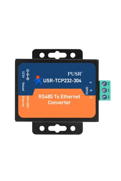 Alkatronik USR-TCP232-304 Rs485 to Ethernet Çevirici Modül Metal Kutu Endüstriyel Tip Seri Port Sinyal Çevirici ürün görseli