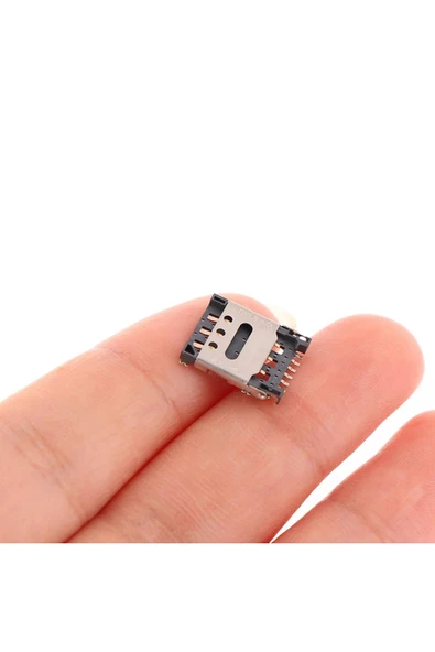 Alkatronik Nano Sim Kart Soket Micro 6 Pin Açılabilir Kilitli Kapak Gsm Akıllı Saat Apple iPhone Cep Telefonu - 4