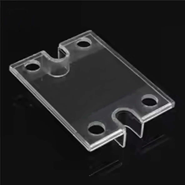 Alkatronik Ssr Modüller için Koruyucu Pleksi Kapak Plastik Şeffaf Solid State Röle Üst Cover Kılıf - Resim 6