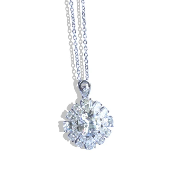 Okyanusun Kalbi Sky Diamond Gümüş Set - Resim 8