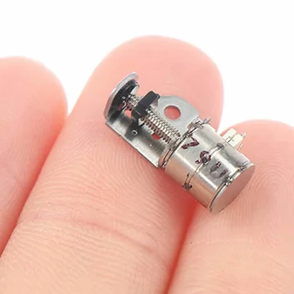 Alkatronik Micro Step Motor Slider Mini Micro İki Fazlı Dört Telli Minyatür Kayar Vidalı Step Motor - Resim 3