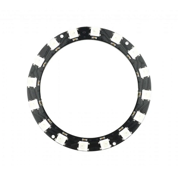 Alkatronik 16 Bit NeoPixel Halka Ring WS2812B 5050 Rgb Led Modül 16’lı Dijital Adreslenebilir Lamba Programlan - Resim 2