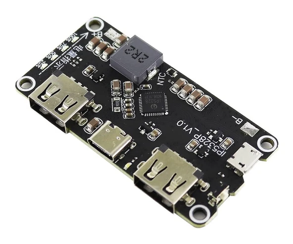 Alkatronik IP5328P Powerbank Devresi 5V 2.4A Dual Usb Çıkış QC2 QC3 Hızlı Şarj 9V 12V Çıkış Type C Micro Usb - Resim 6