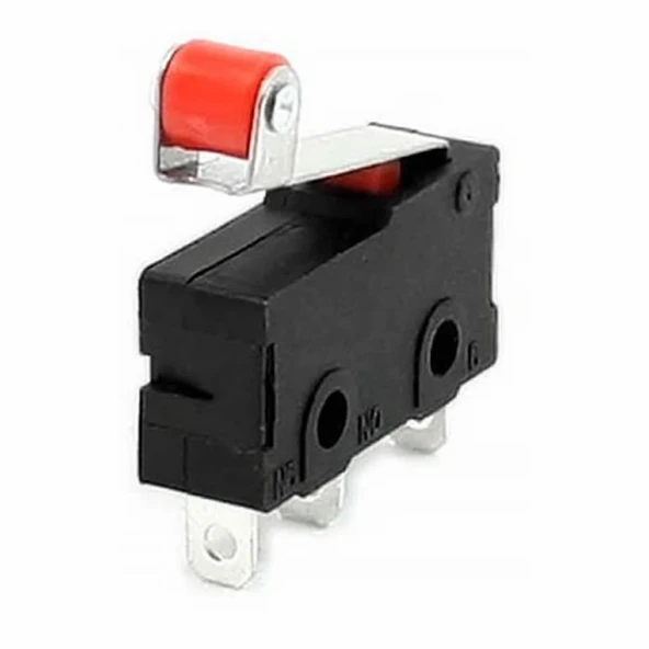 Alkatronik Makaralı Micro Switch Anahtar 5A 5A 250V Rulo Makara Kollu NO NC COM SPDT Sınırlayıcı Momentary - Resim 3