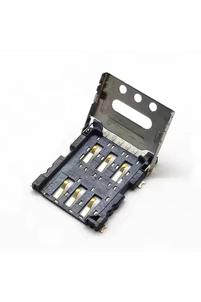Alkatronik Nano Sim Kart Soket Micro 6 Pin Açılabilir Kilitli Kapak Gsm Akıllı Saat Apple iPhone Cep Telefonu - 2