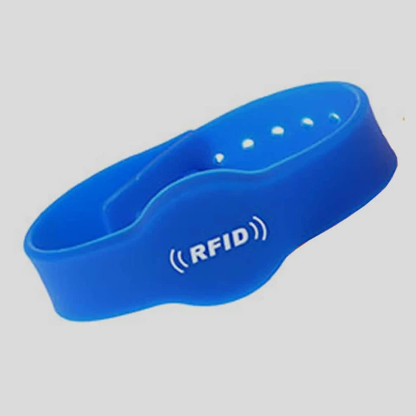 Alkatronik 13.56Mhz Rfid Manyetik Bileklik Mavi Su Geçirmez Silikon Proximity Göstergeç 13.56 Mhz Kapı Geçiş - Resim 4