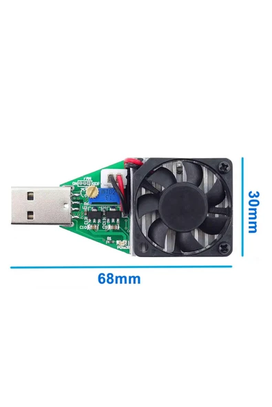 Alkatronik Usb 15W 3.7V 13V 0.15A/3.0A Elektronik Yük/Deşarj Kartı Fan Soğutuculu Pil Akü Kapasite Deşarj Test - Resim 5