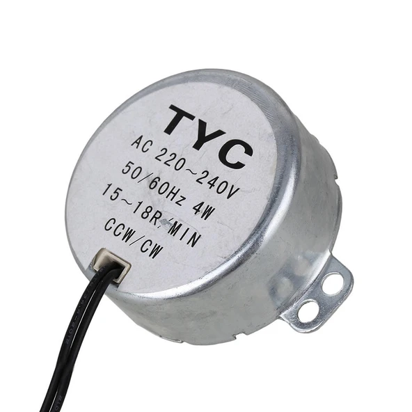 Alkatronik TYC-50 AC 220V 15RPM Senkron Motor Kuluçka Isıtıcı Fan Saat Zamanlayıcı Vitrin Perde Makine 4W Sesz - Resim 6